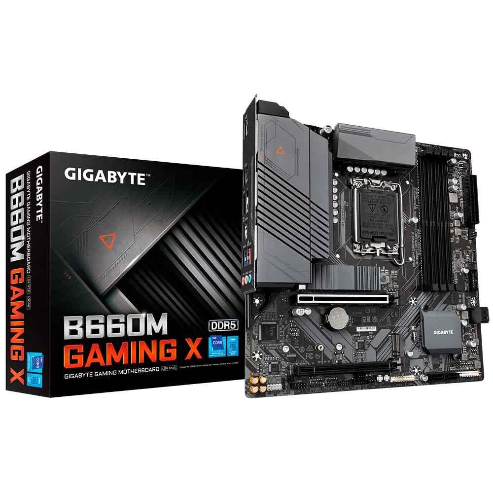 Placa Mae Intel Gigabyte B660m Gaming X Ddr5 Lga1700 12° Geracao