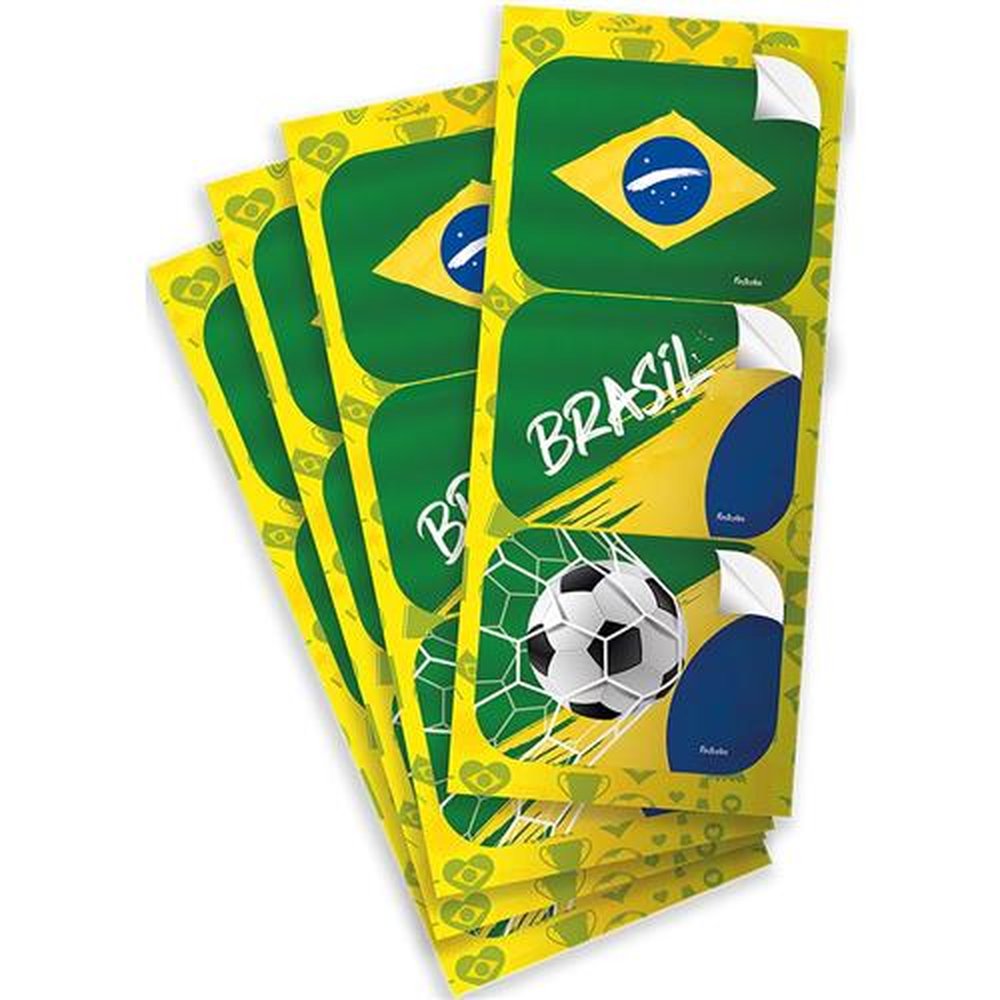 Adesivo Retangular Brasil