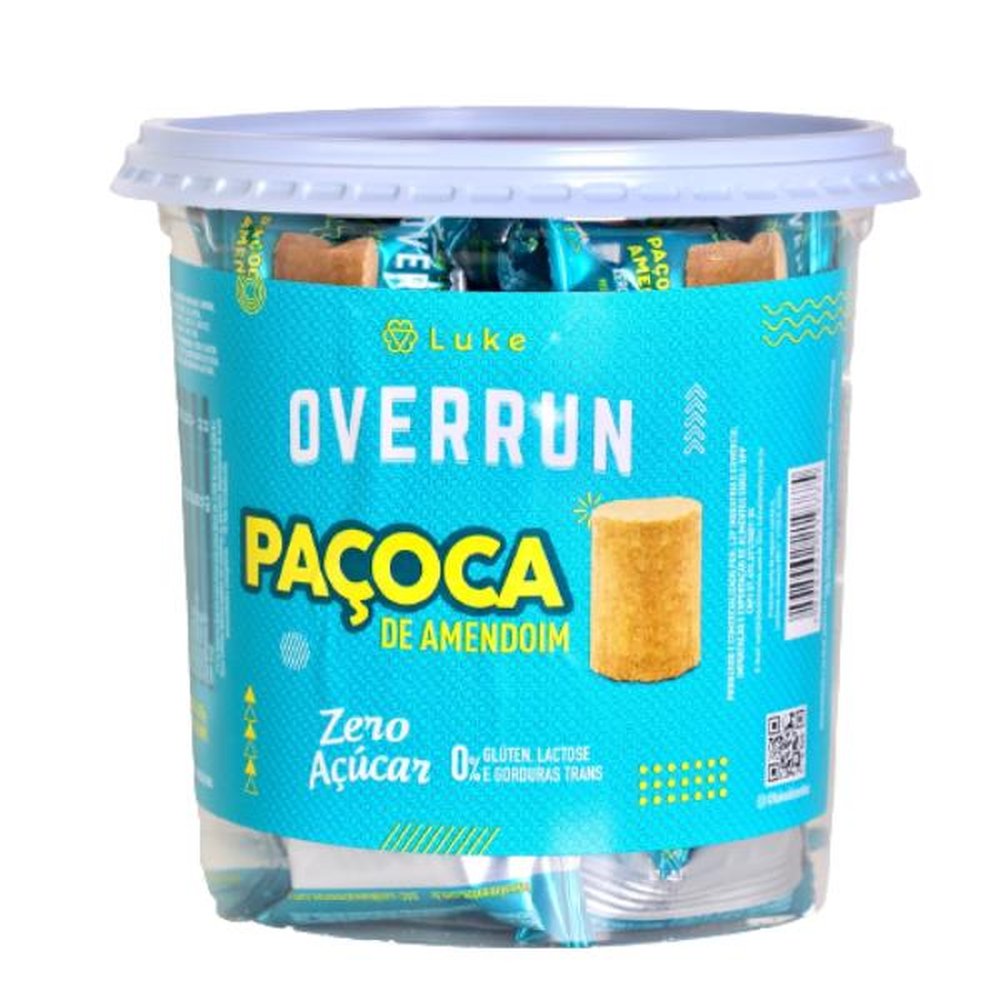Pote de Paçoca Overrun 45 Unidades