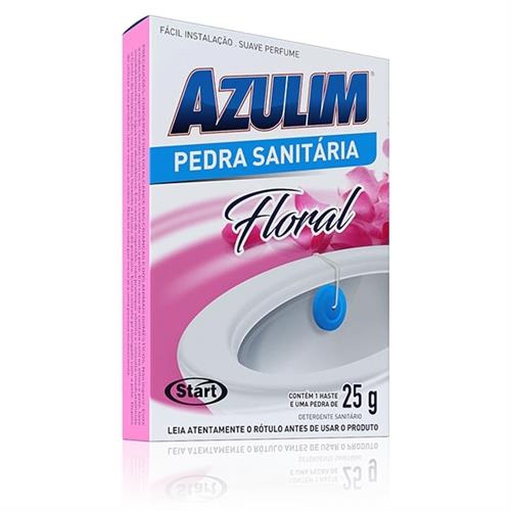 Desinfetante Sanitario Azulim Pedra Floral 25Gr - Embalagem 12X25 Gr