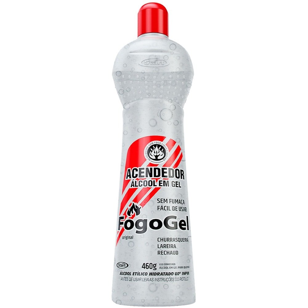 Acendedor de Churrasqueira Fogogel para Queima Natural 460g - Embalagem com 12 Unidades