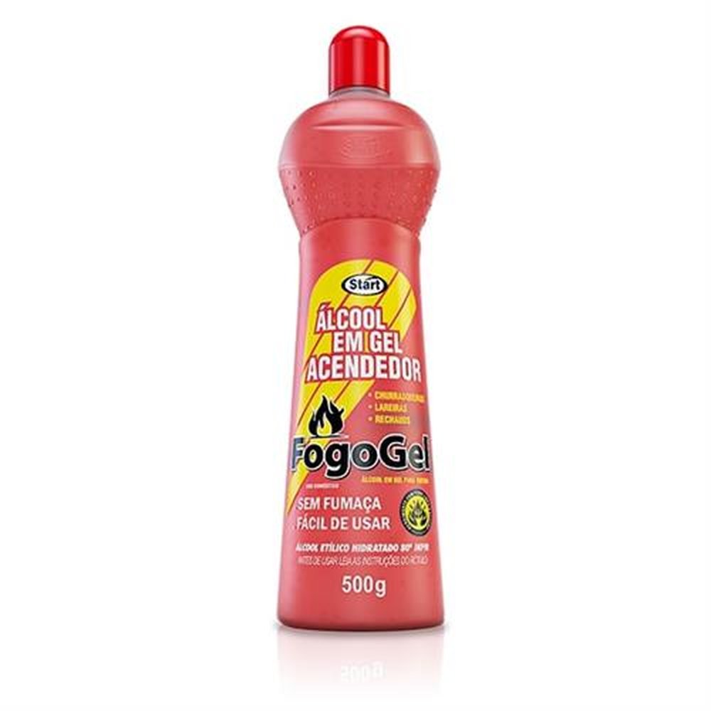 Alcool Em Gel Fogogel Red Acendedor 80Gl 460G - Embalagem 12X460g