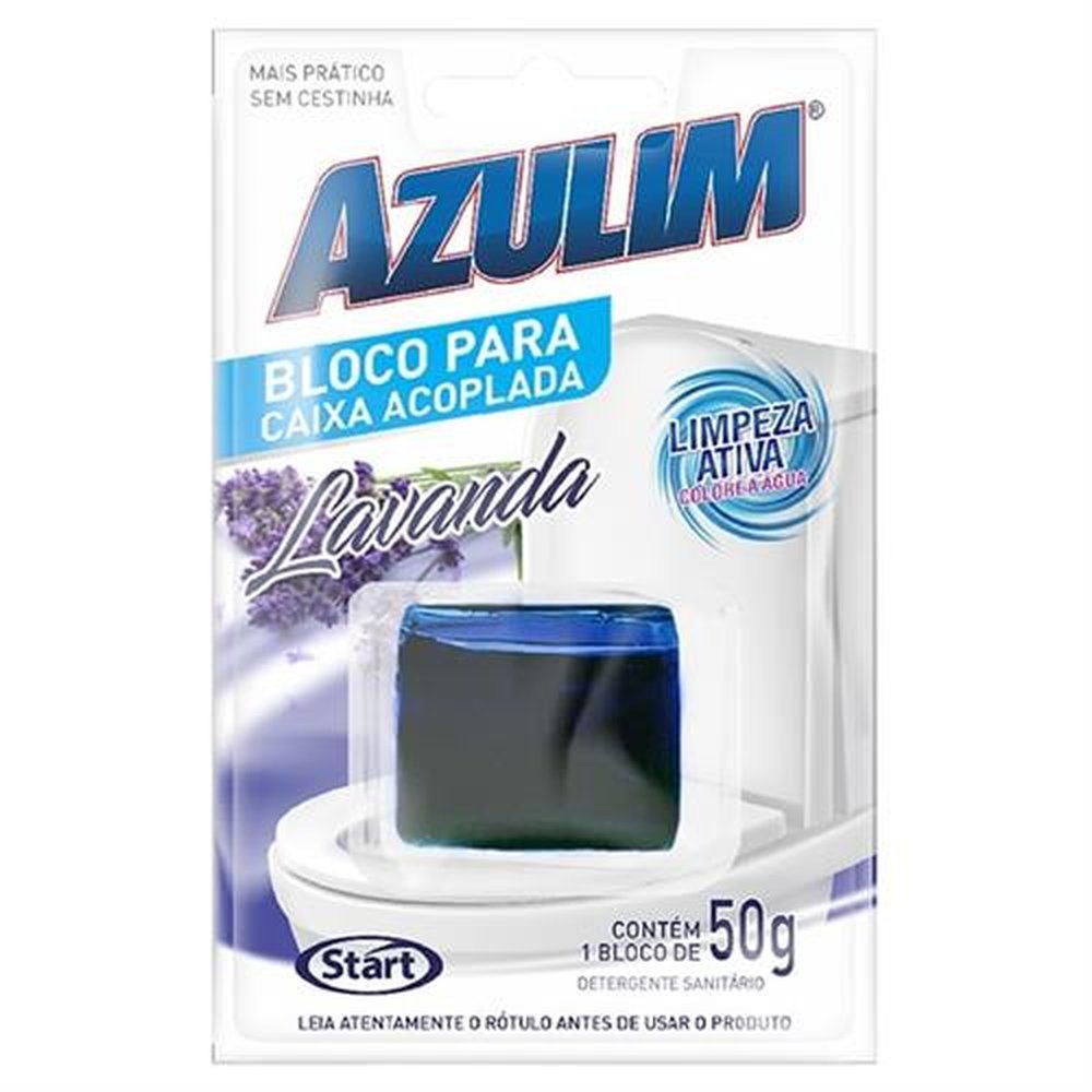 Bloco Sanitizante Para Acoplada Azulim Lavanda 12x50gr