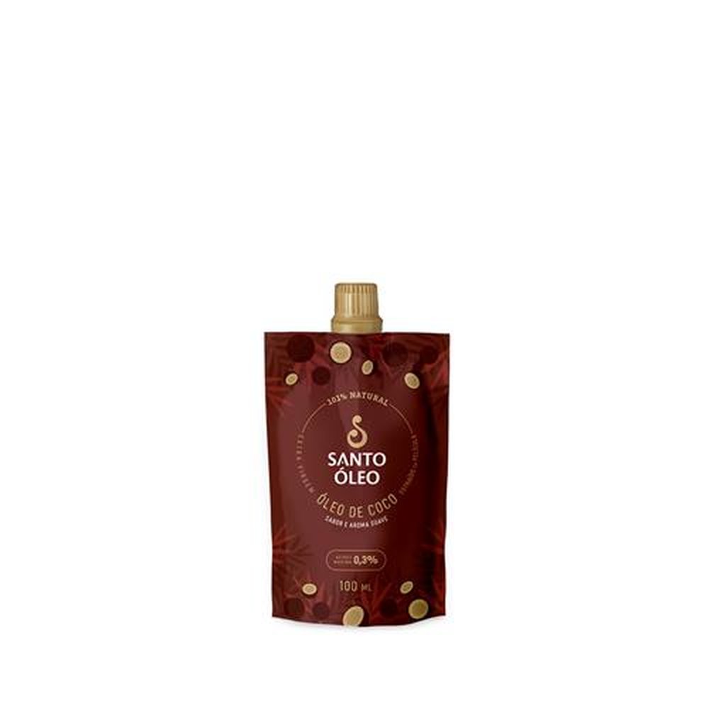 Óleo de coco Santo Óleo Extra Virgem de Película 100ml