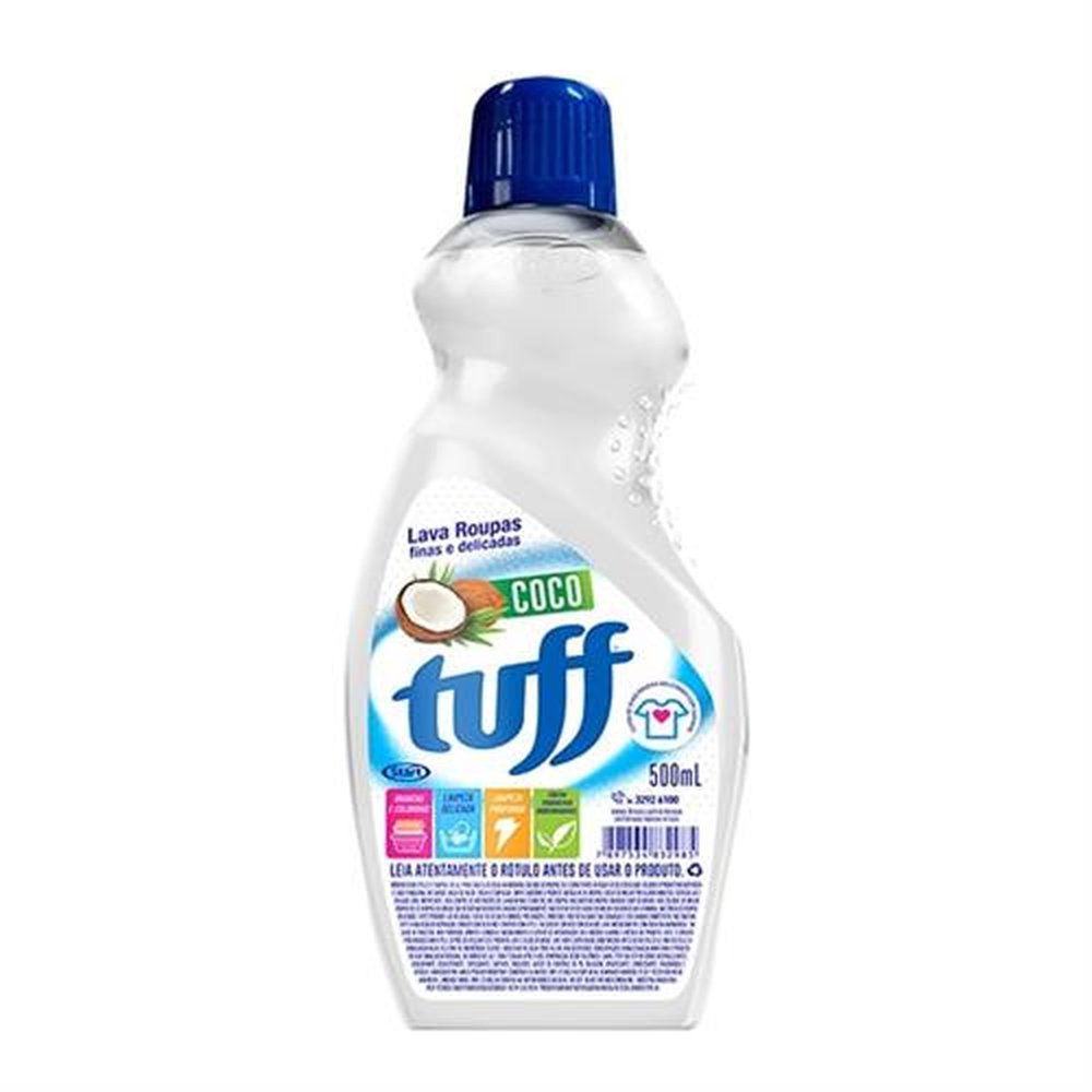 Tuff Coco 12x500ml Lava Roupas Finas Delicadas