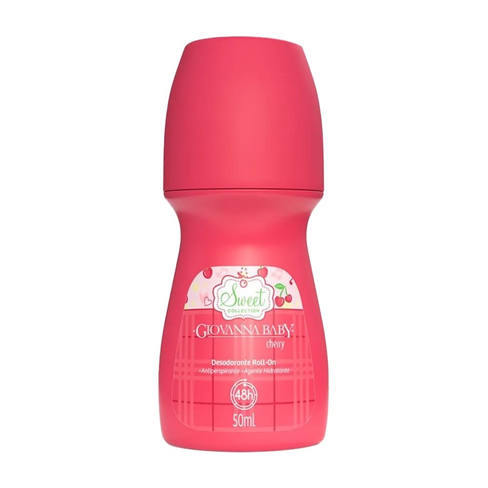 Desodorante Giovanna Baby Roll-On Cherry - Embalagem com 2 Unidades