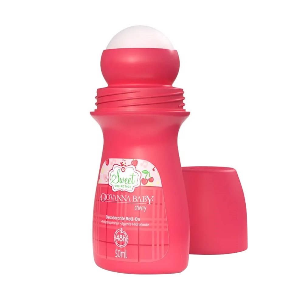 Desodorante Giovanna Baby Roll-On Cherry - Embalagem com 2 Unidades