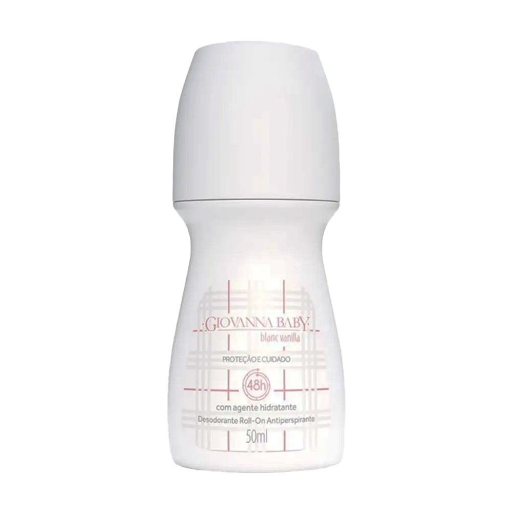 Desodorante Giovanna Baby Roll-On Vanilla 50ml - Embalagem com 2 Unidades