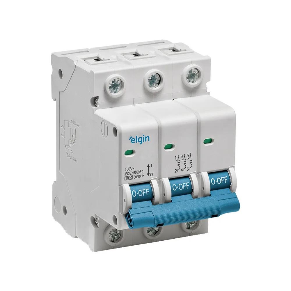 Mini Disjuntor Elgin Tripolar 32A