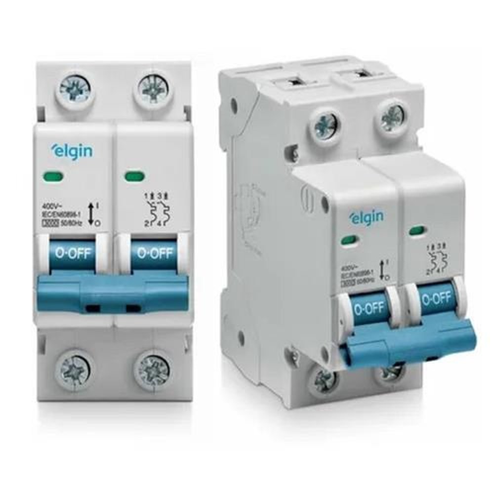 Mini Disjuntor 2 Polos 63A Elgin