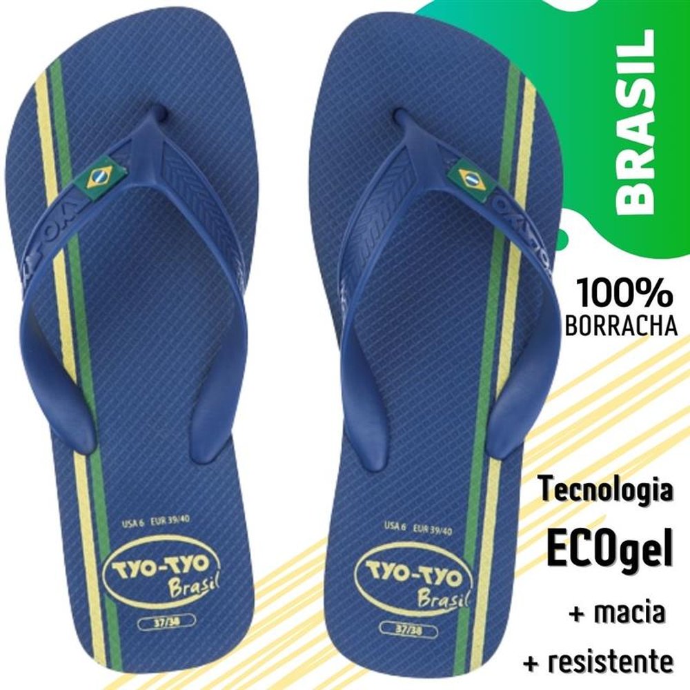 Sandália Tyotyo Brasil 33/34 Azul Royal