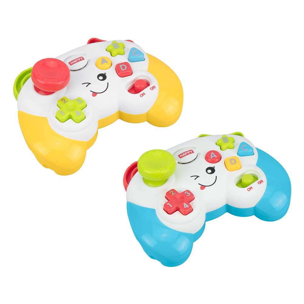 Kit Controle De Vídeo Game Musical Para Bebê Unissex Pimpolho Caixa Com 4 Unidades.