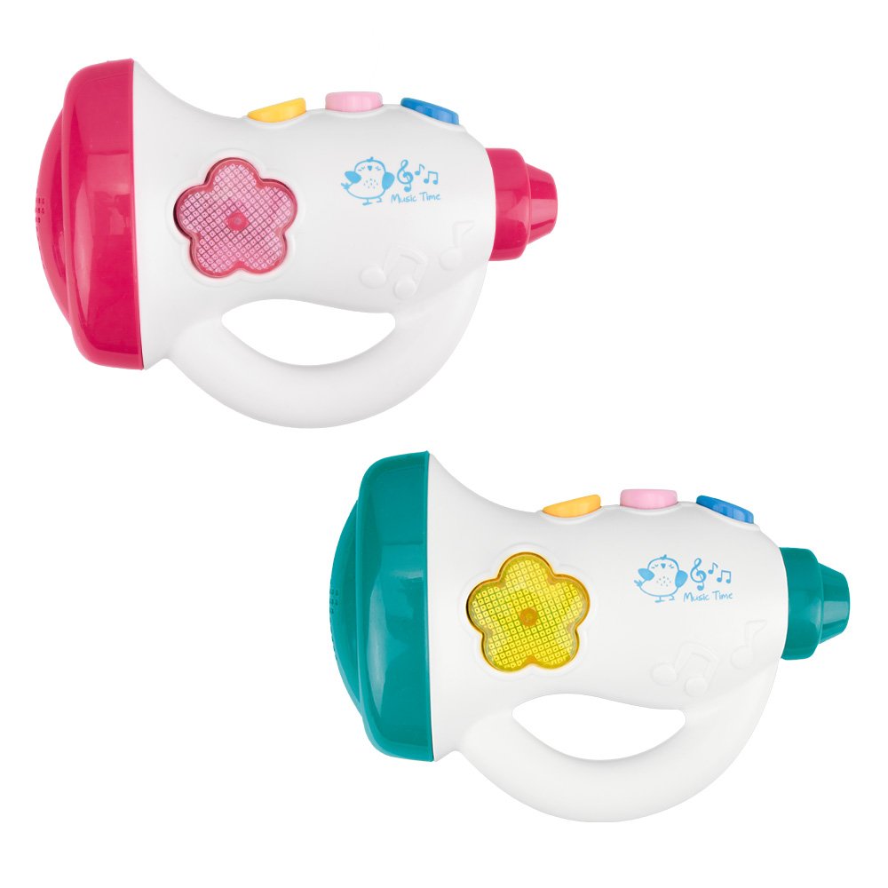 Kit Trompete Musical Para Bebê Unissex Pimpolho Caixa Com 4 Unidades.