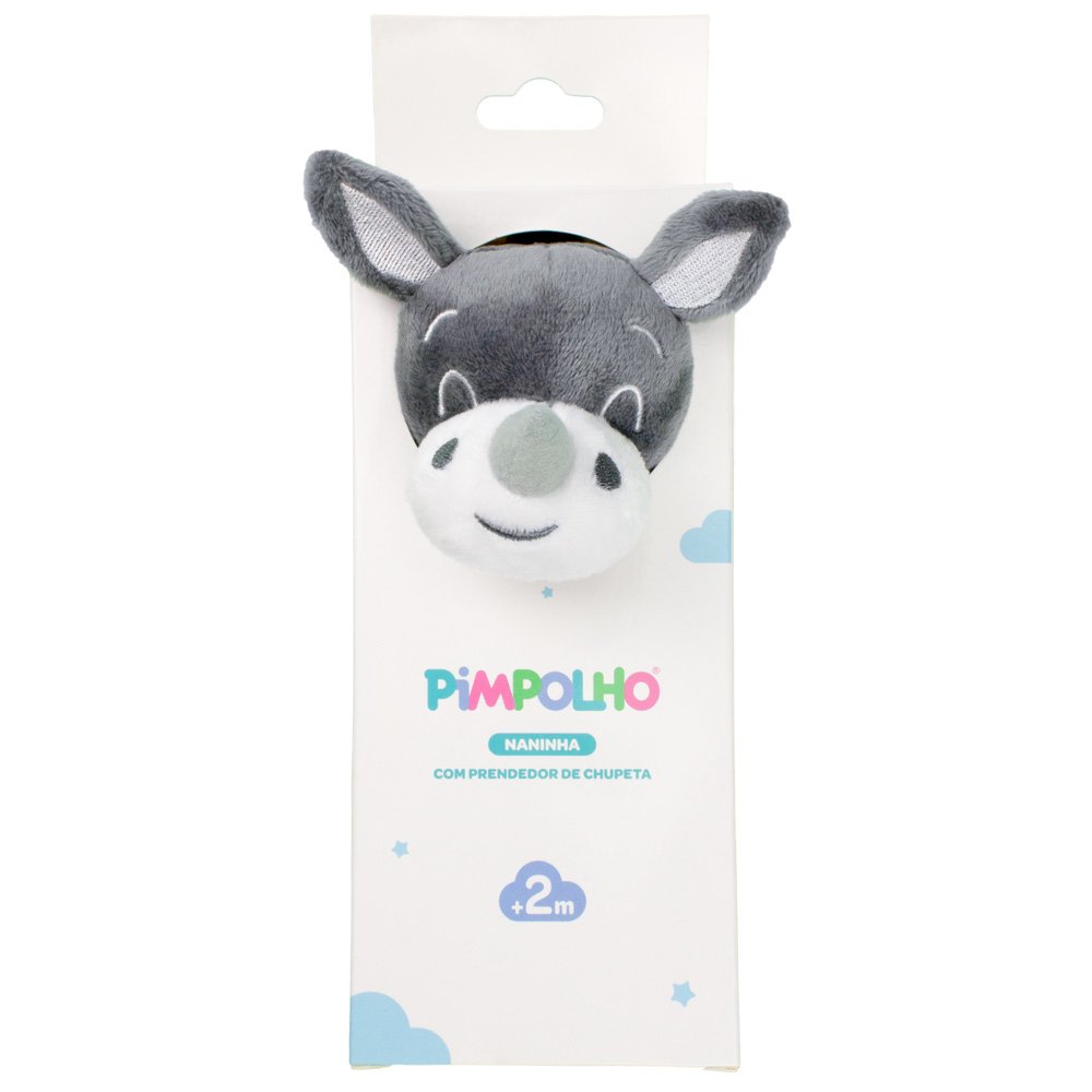 Kit Naninha Com Prendedor De Chupeta Tamanho Único Masculino Pimpolho Caixa Com 8 Unidades.