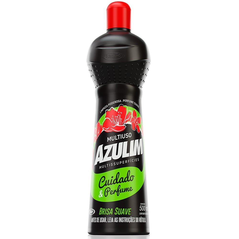 Limpador Azulim Multiuso Brisa Suave 500ml - Embalagem com 12 Unidades