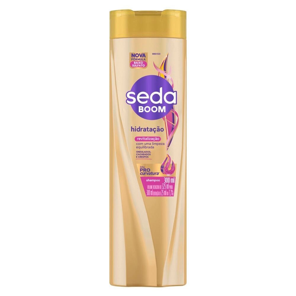 Shampoo Seda Boom Pro Curvatura Hidratação Revitalização 300ml