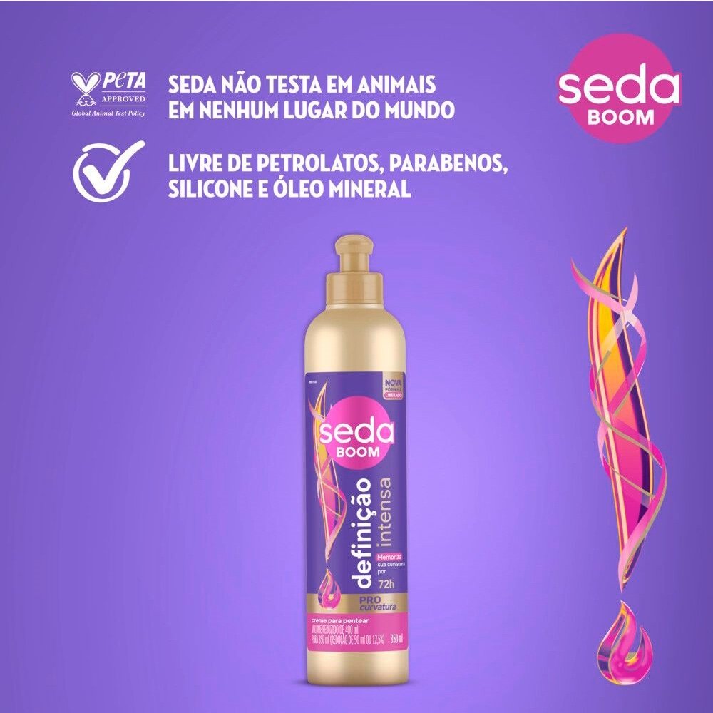 Creme para Pentear Seda Boom Definição Intensa 350ml