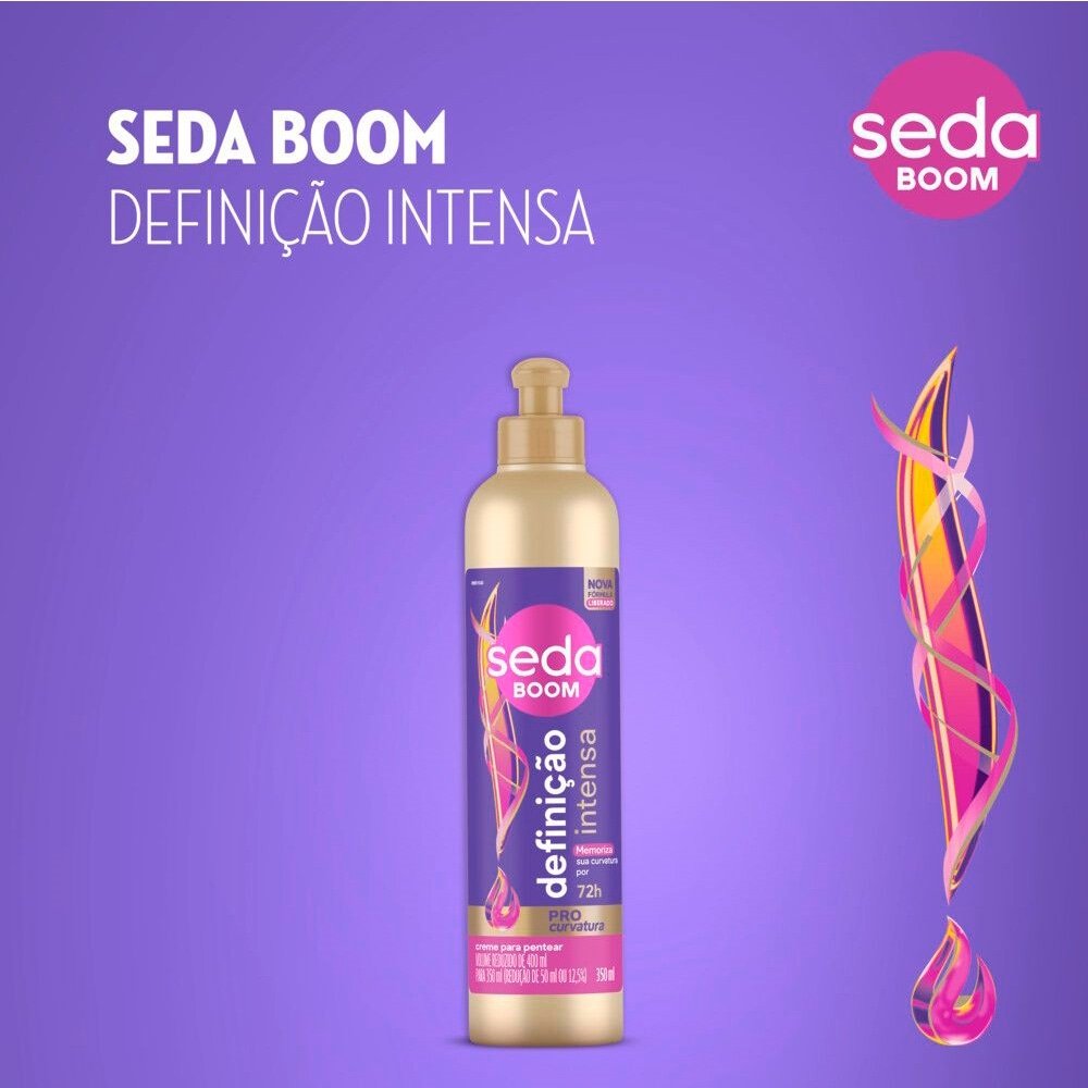 Creme para Pentear Seda Boom Definição Intensa 350ml
