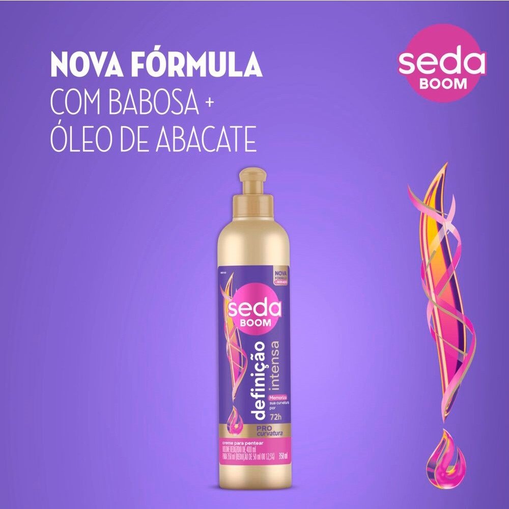 Creme para Pentear Seda Boom Definição Intensa 350ml