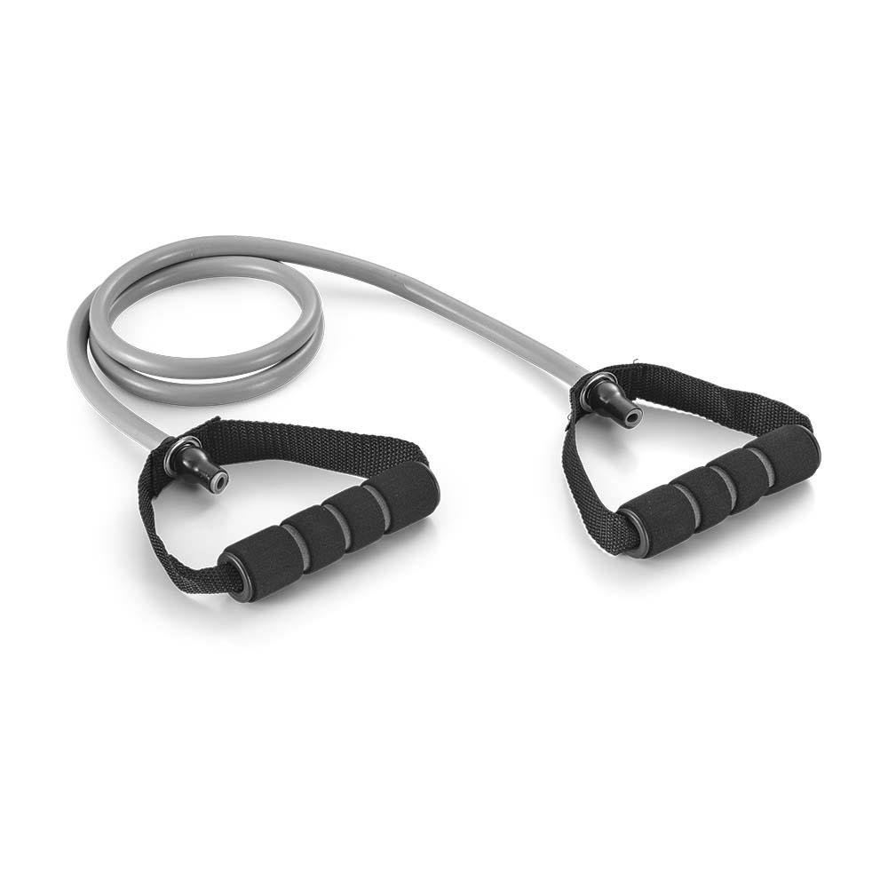 Extensor Elastico Toning Tube com Alça Fitness Cinza/Preto Atrio - ES223