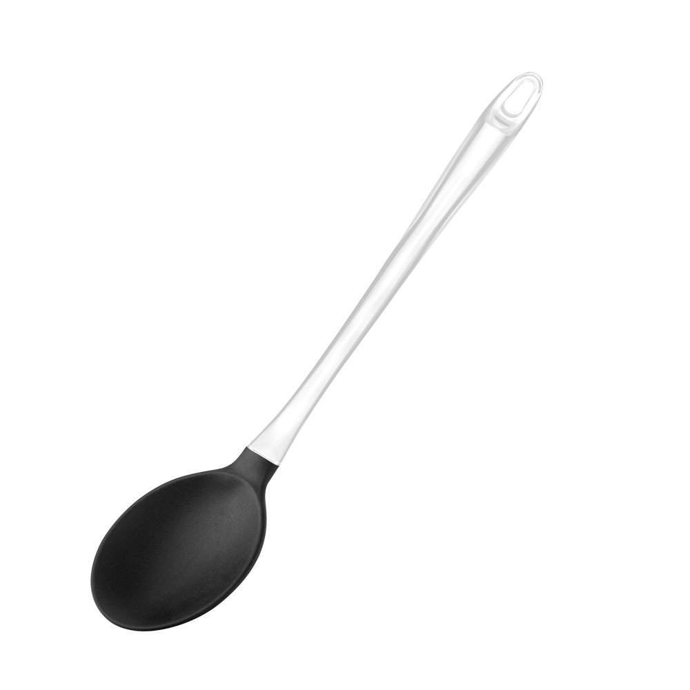 Colher De Arroz De Silicone - Cabo Acrílico Preto - UD028