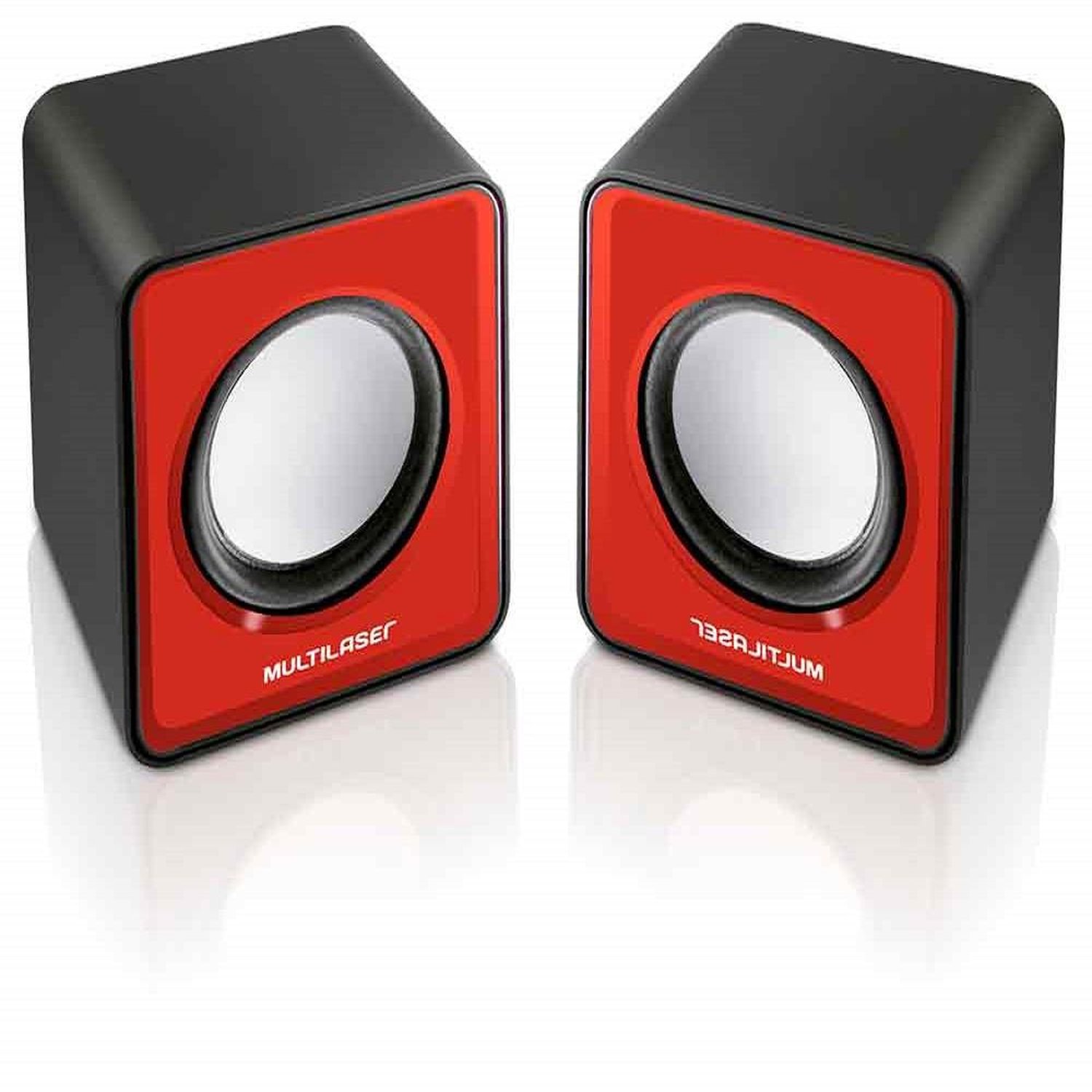 Caixa de Som 2.0 Mini 3W RMS vermelho - SP197