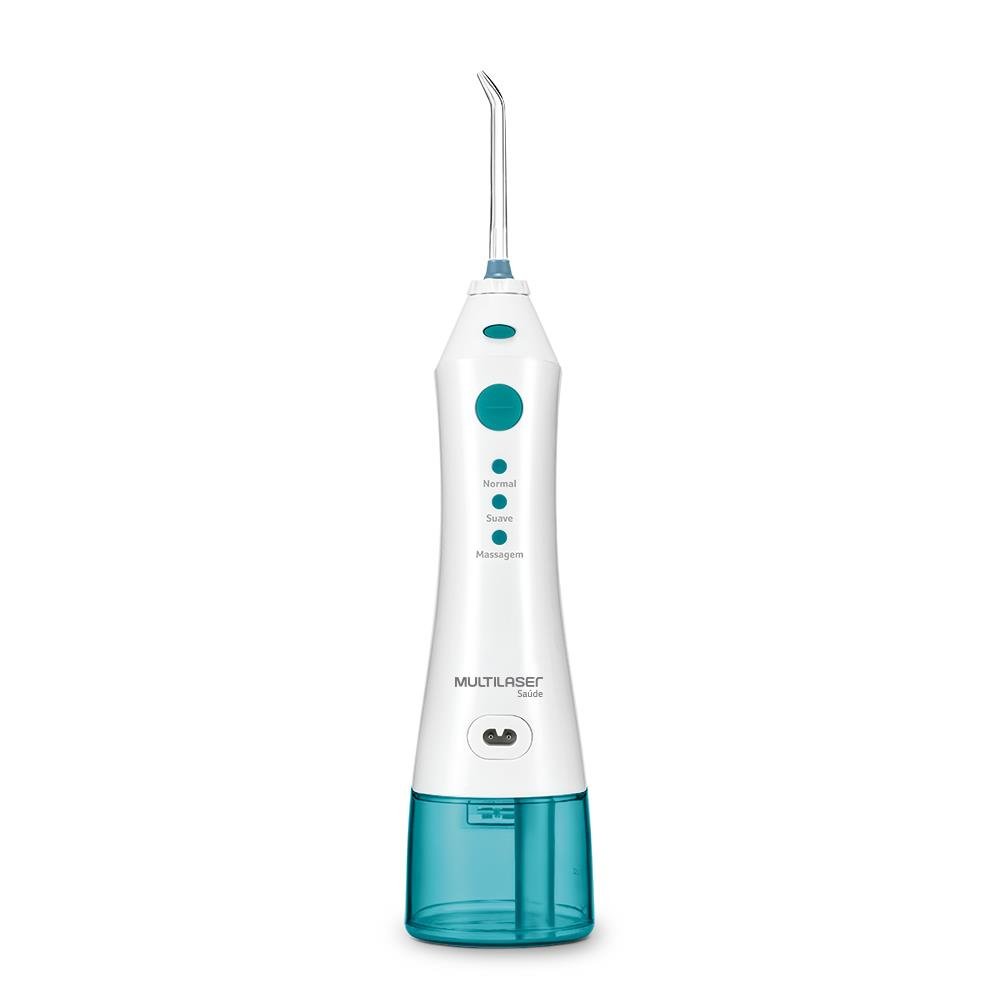 Irrigador Oral Clearpik Portable Limpeza Profunda Multilaser Branco/Azul - HC036