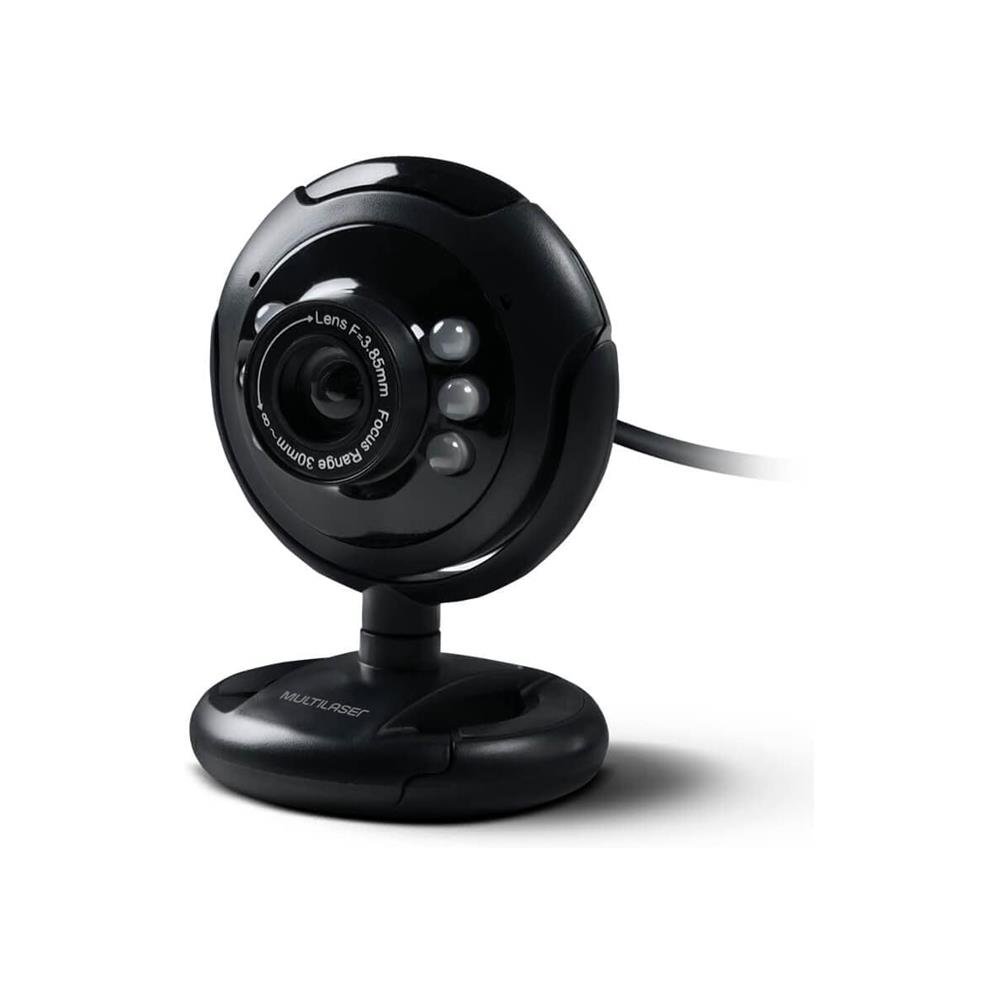 Webcam Multilaser WC045 com Microfone e LED Noturno