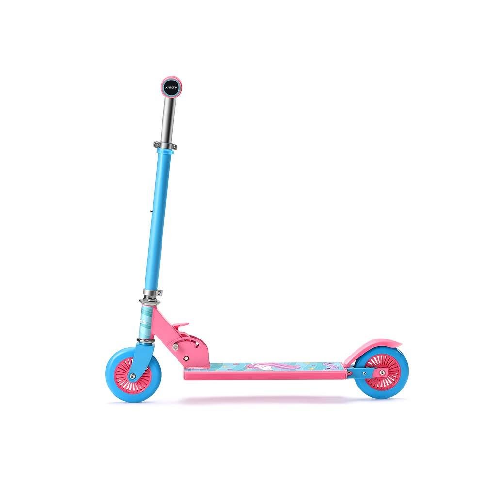 Patinete Unicorn 2 Rodas Guidão Ajustavel Suporta até 50Kgs +5 Anos Rosa Atrio - ES270