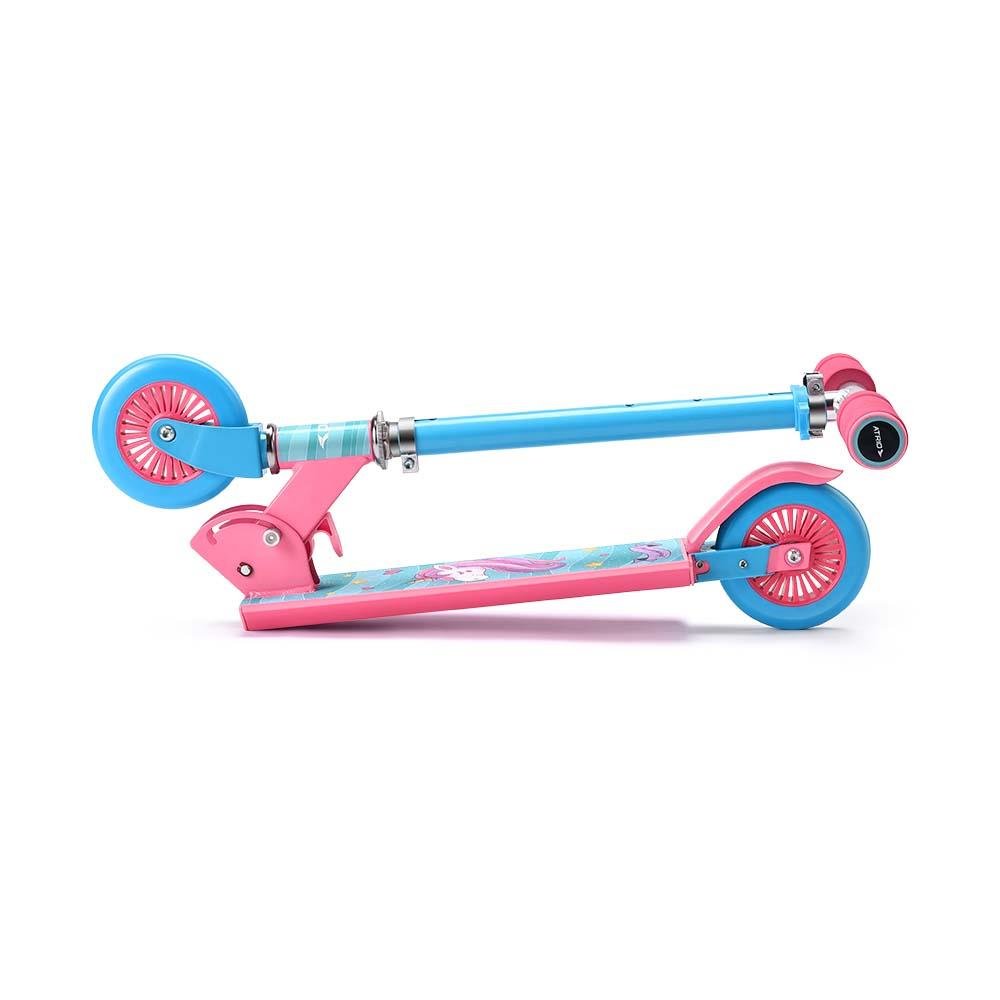 Patinete Unicorn 2 Rodas Guidão Ajustavel Suporta até 50Kgs +5 Anos Rosa Atrio - ES270