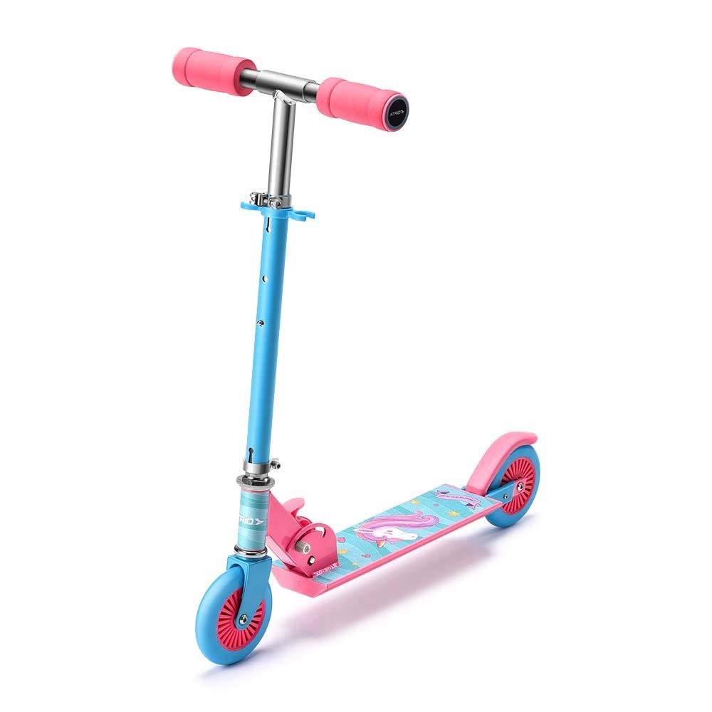 Patinete Unicorn 2 Rodas Guidão Ajustavel Suporta até 50Kgs +5 Anos Rosa Atrio - ES270