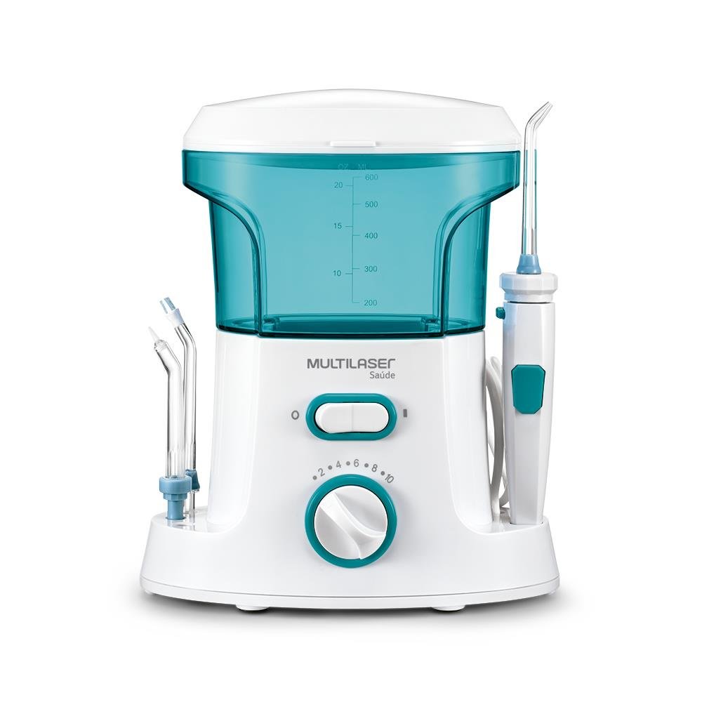 Irrigador Oral Clearpik Limpeza Profunda Multilaser Branco/Azul - HC037