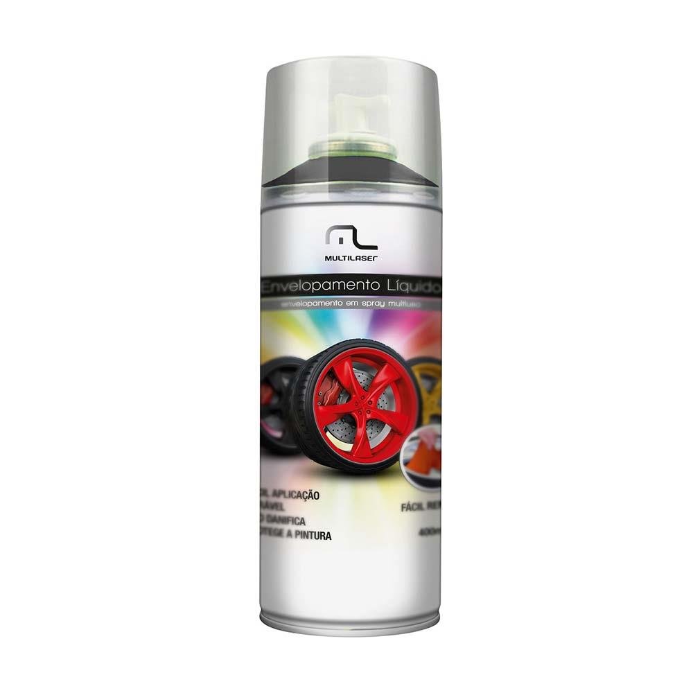 Spray de Envelopamento Liquido Preto Fosco 400ml Multilaser - AU420