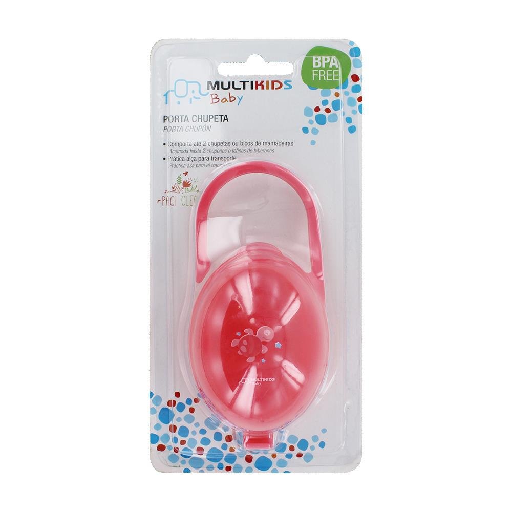 Porta Chupeta Rosa Multikids Baby - BB142