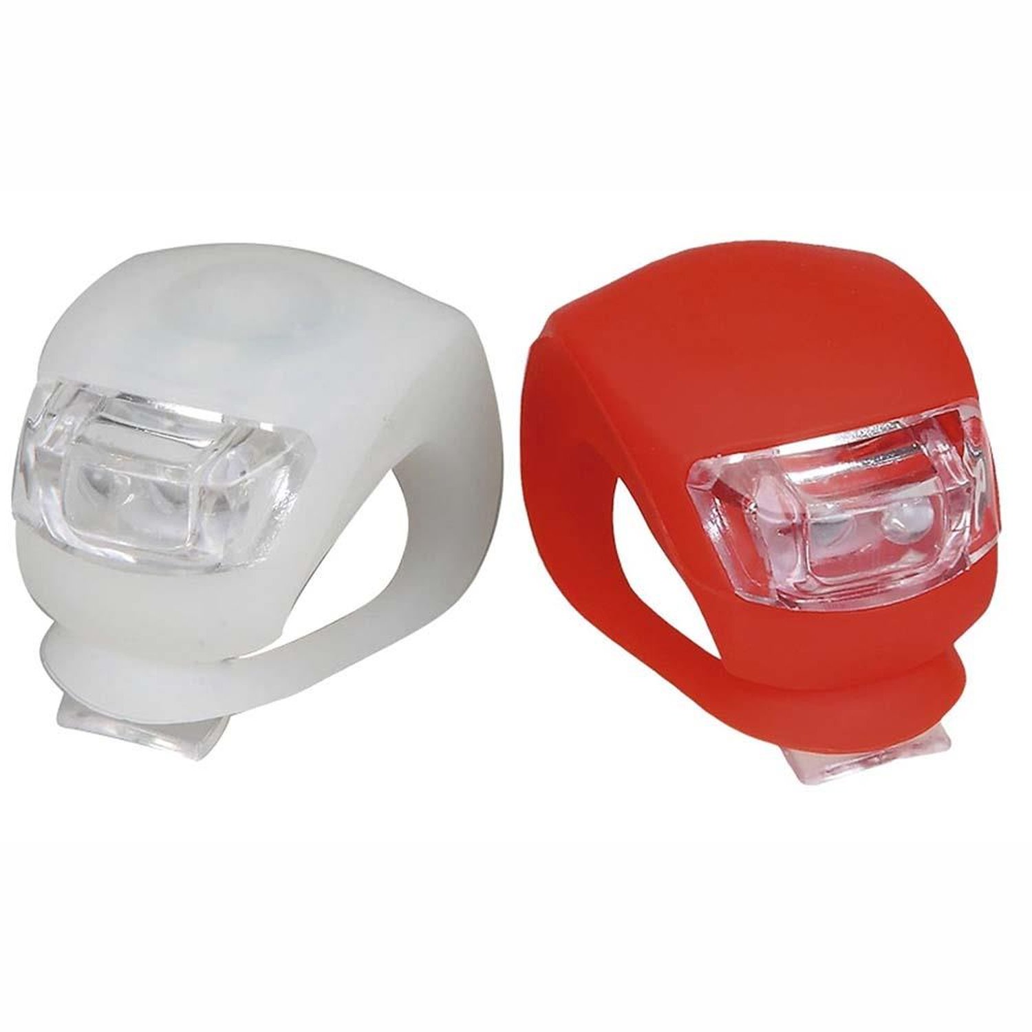 Kit Farol Dianteiro Traseiro para Bike em Silicone Ajuste de Frequência e Intensidade Atrio - BI050