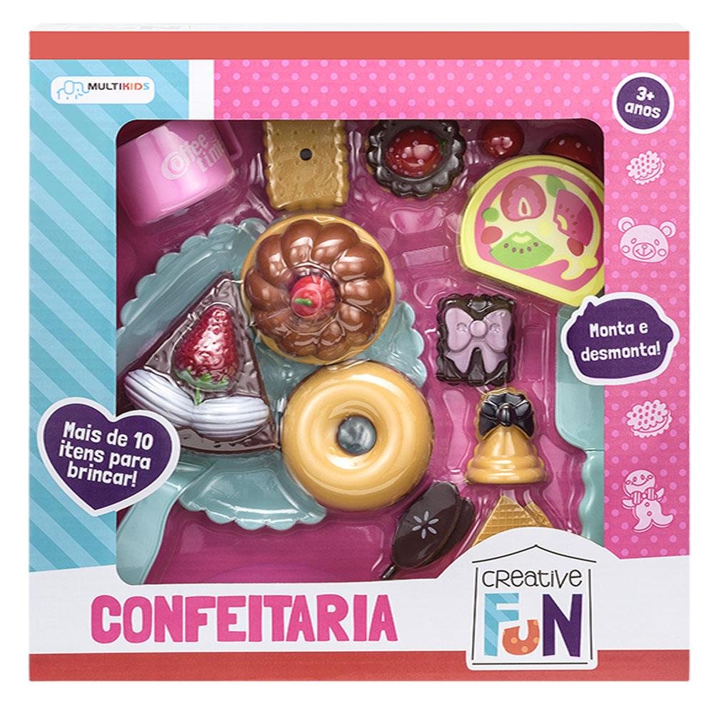 Creative Fun Confeitaria Indicado para +3 Anos Colorido Multikids - BR602