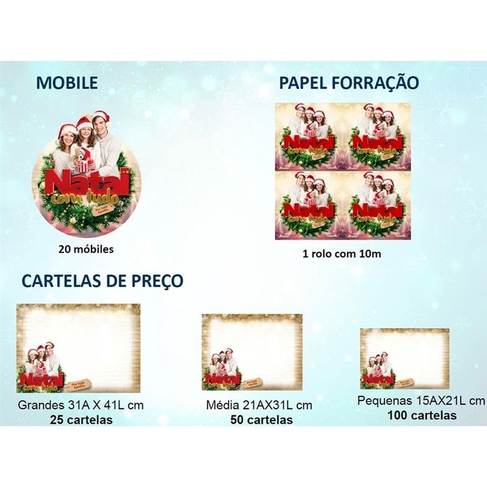 Impresso Propaganda Natal Cheio de Luz 2016 - Breda