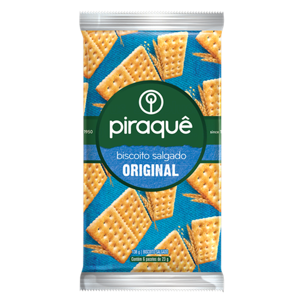 Biscoito Piraque Salgado 138G