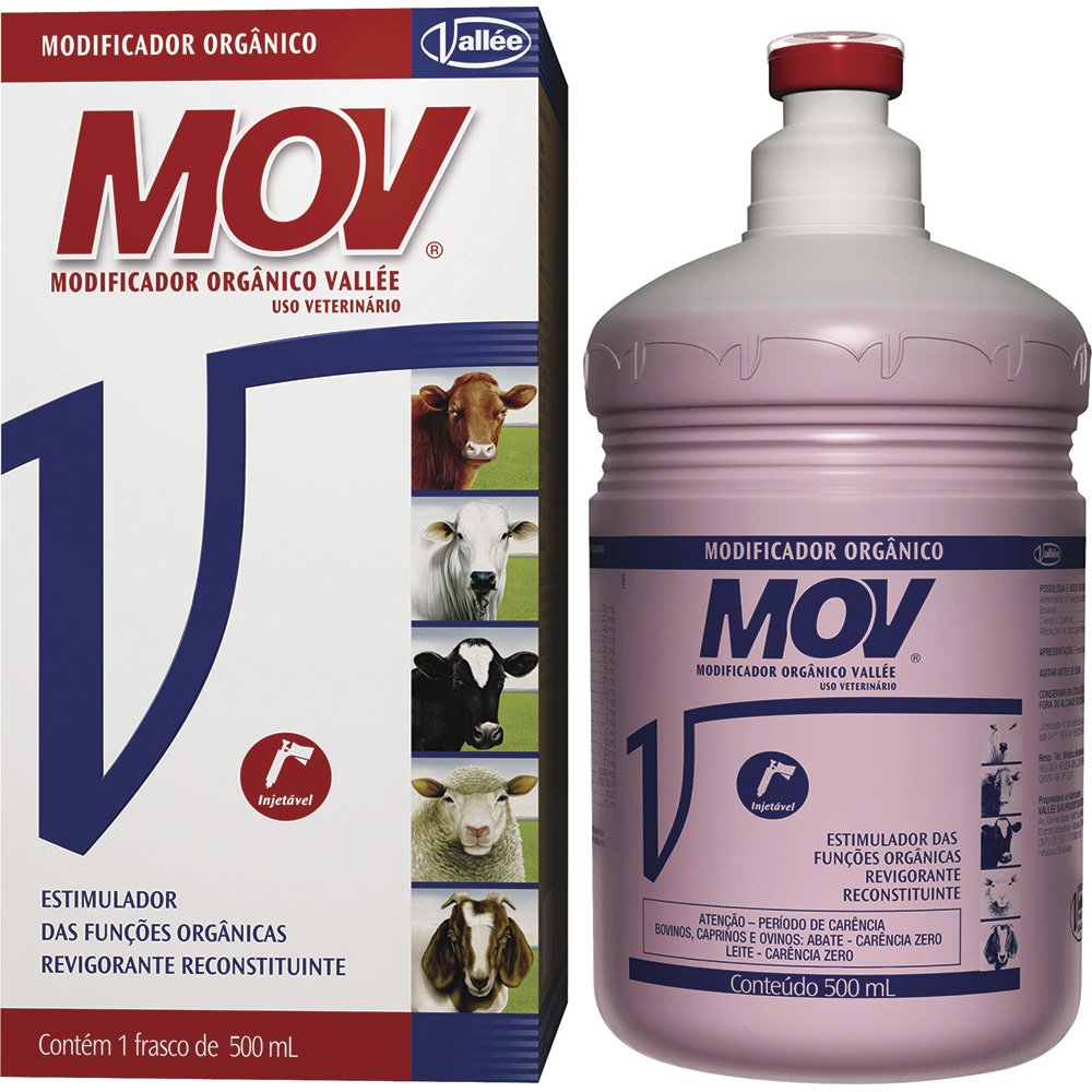 Modificador Orgânico Mov Vallée Vitamina e Aminoácidos Minerais Injetável MSD 500ml
