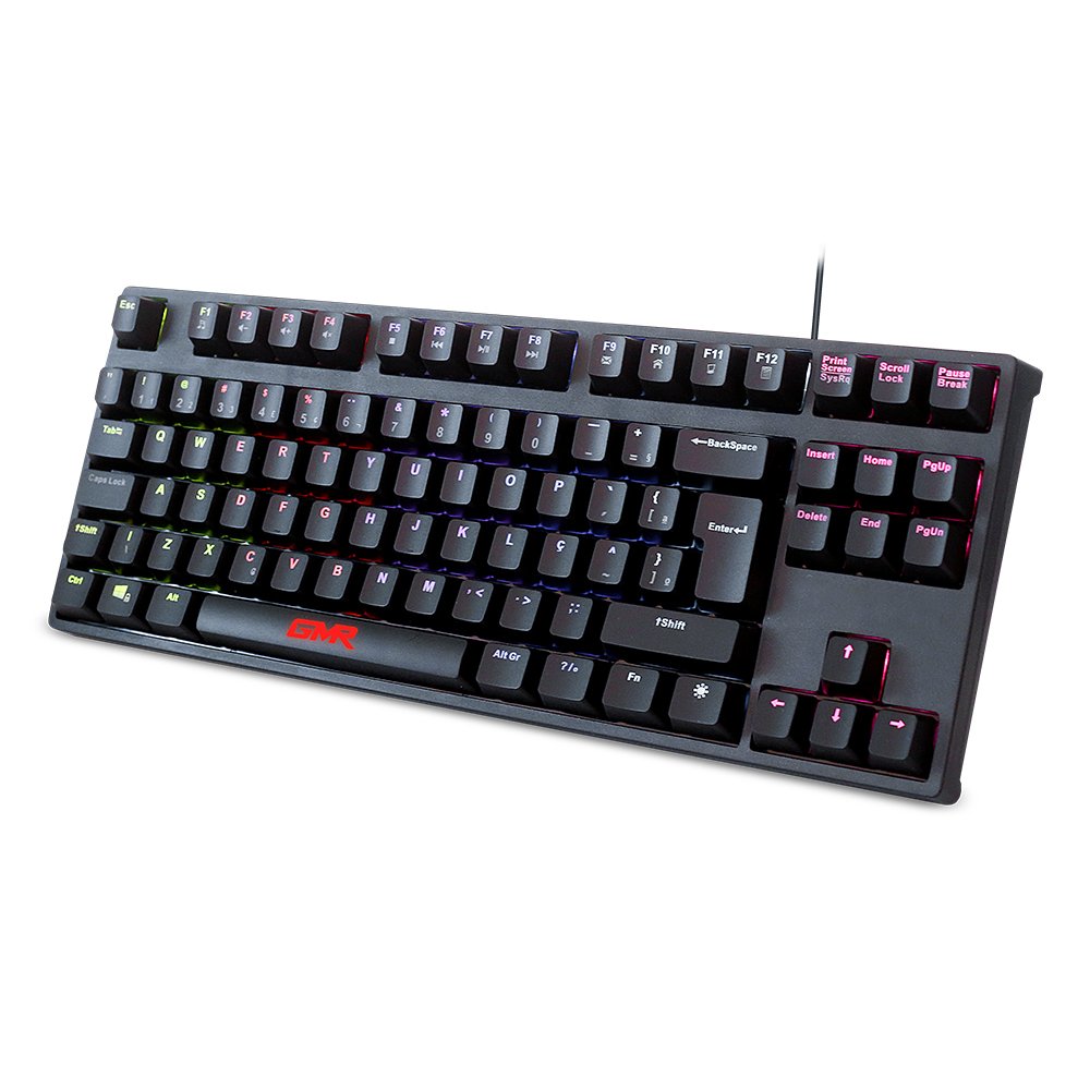Teclado Gamer Mecânico TKL LED Rainbow Multilaser - TC258
