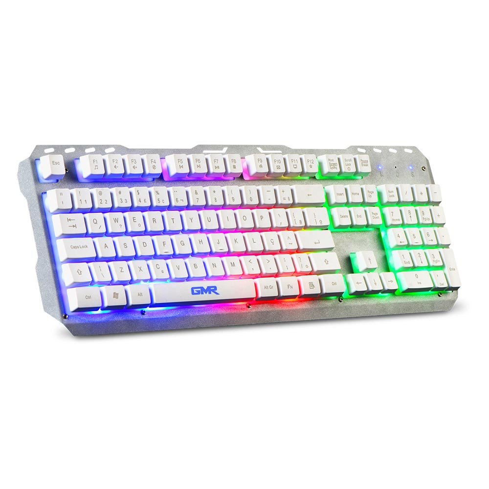 Teclado Base Metálica LED Rainbow GK300 - TC259