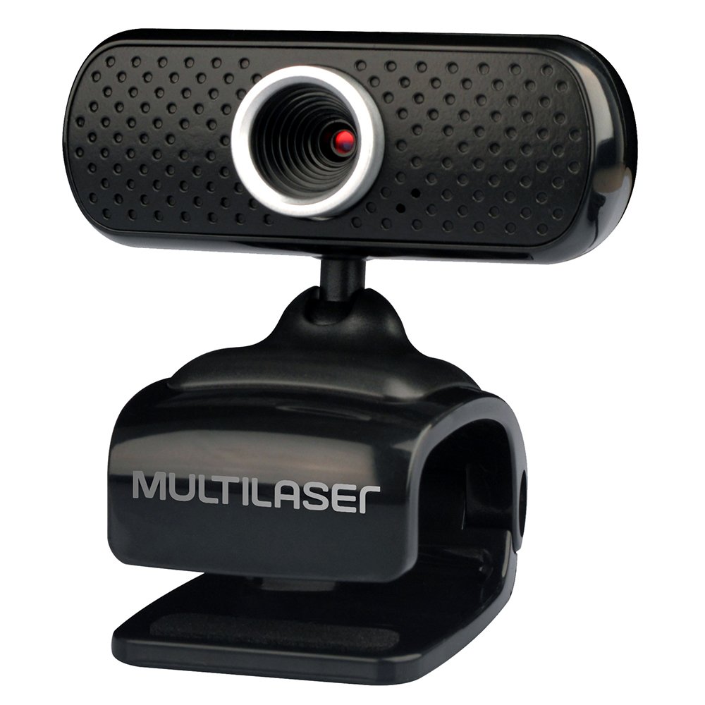 Webcam, Multi 480p 30fps, USB, com Microfone Integrado e Sensor CMOS, Preto - WC051.