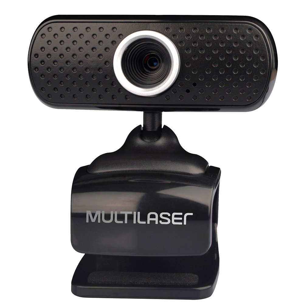 Webcam, Multi 480p 30fps, USB, com Microfone Integrado e Sensor CMOS, Preto - WC051.