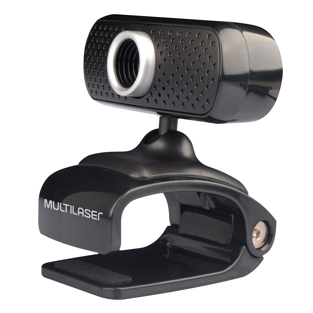 Webcam, Multi 480p 30fps, USB, com Microfone Integrado e Sensor CMOS, Preto - WC051.