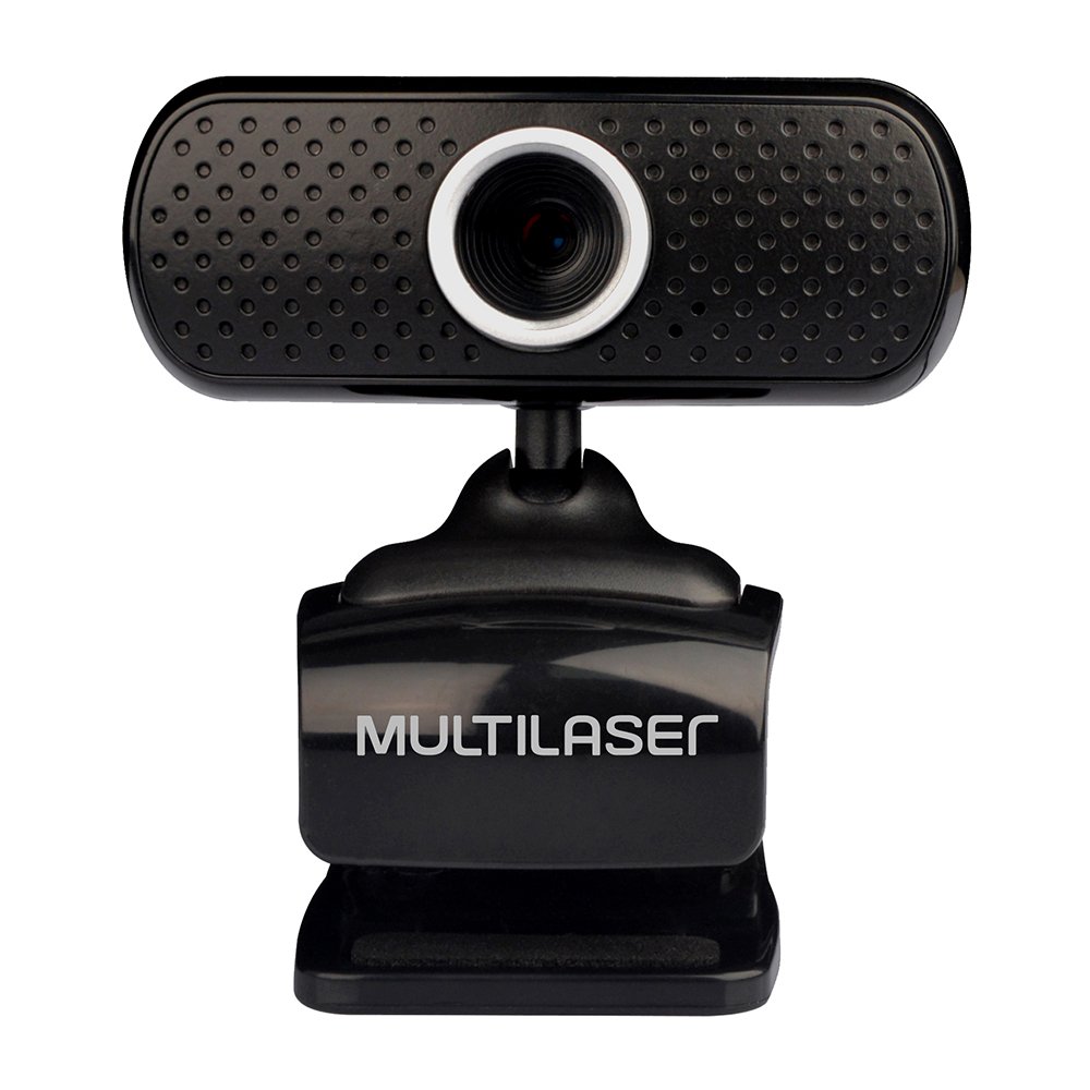 Webcam, Multi 480p 30fps, USB, com Microfone Integrado e Sensor CMOS, Preto - WC051.