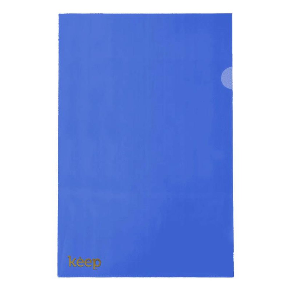Pasta Plastica Em L A4 Azul Com 10 Unidades Keep - EI051