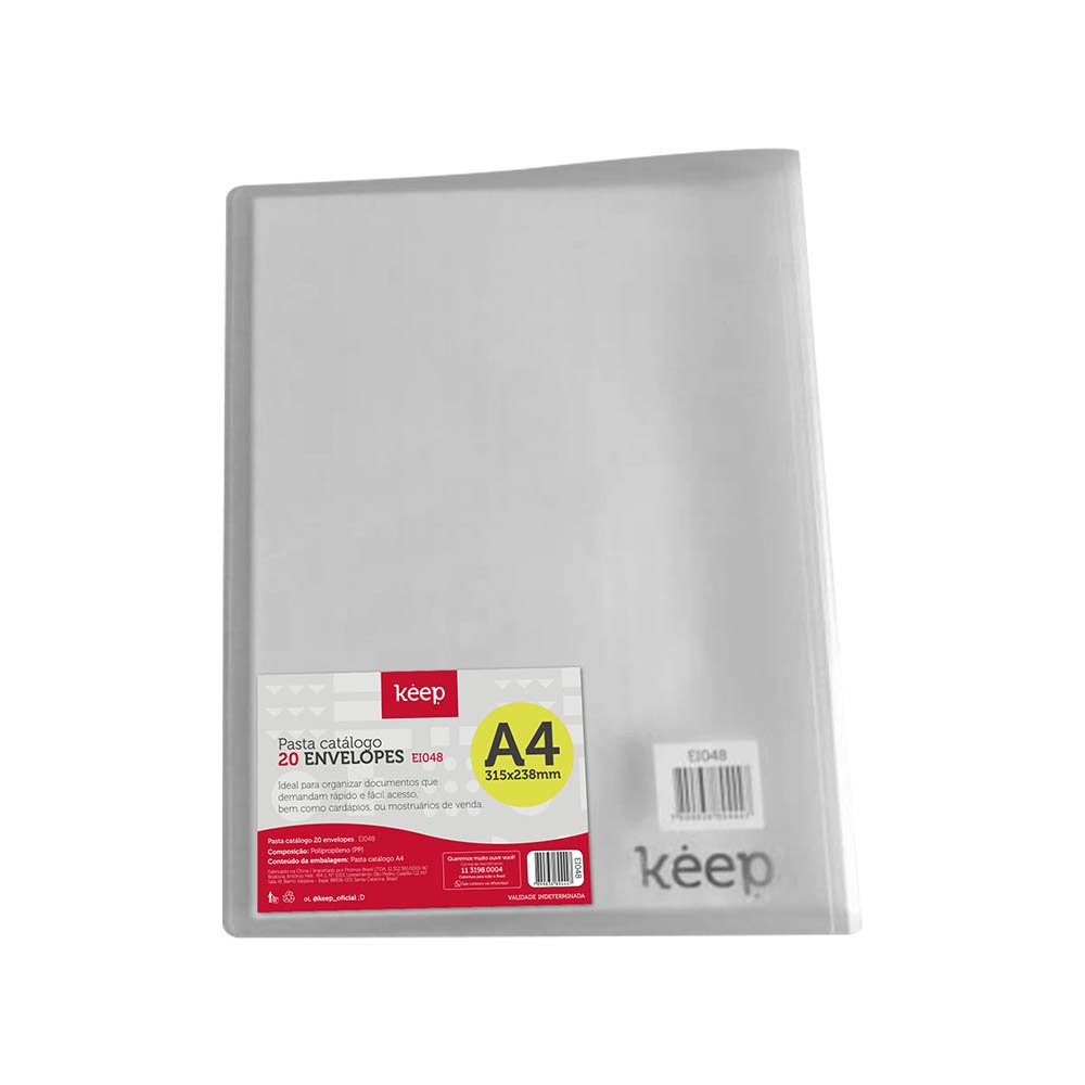 Pasta Catálogo A4 Com 20 Envelopes Keep - EI048
