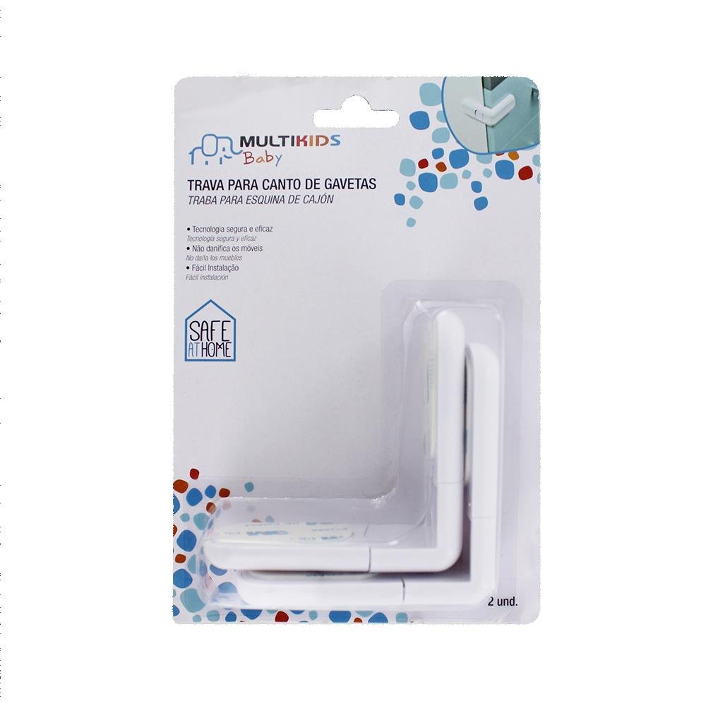 Trava Para Canto De Gavetas 2 Unidades Multikids Baby - BB257