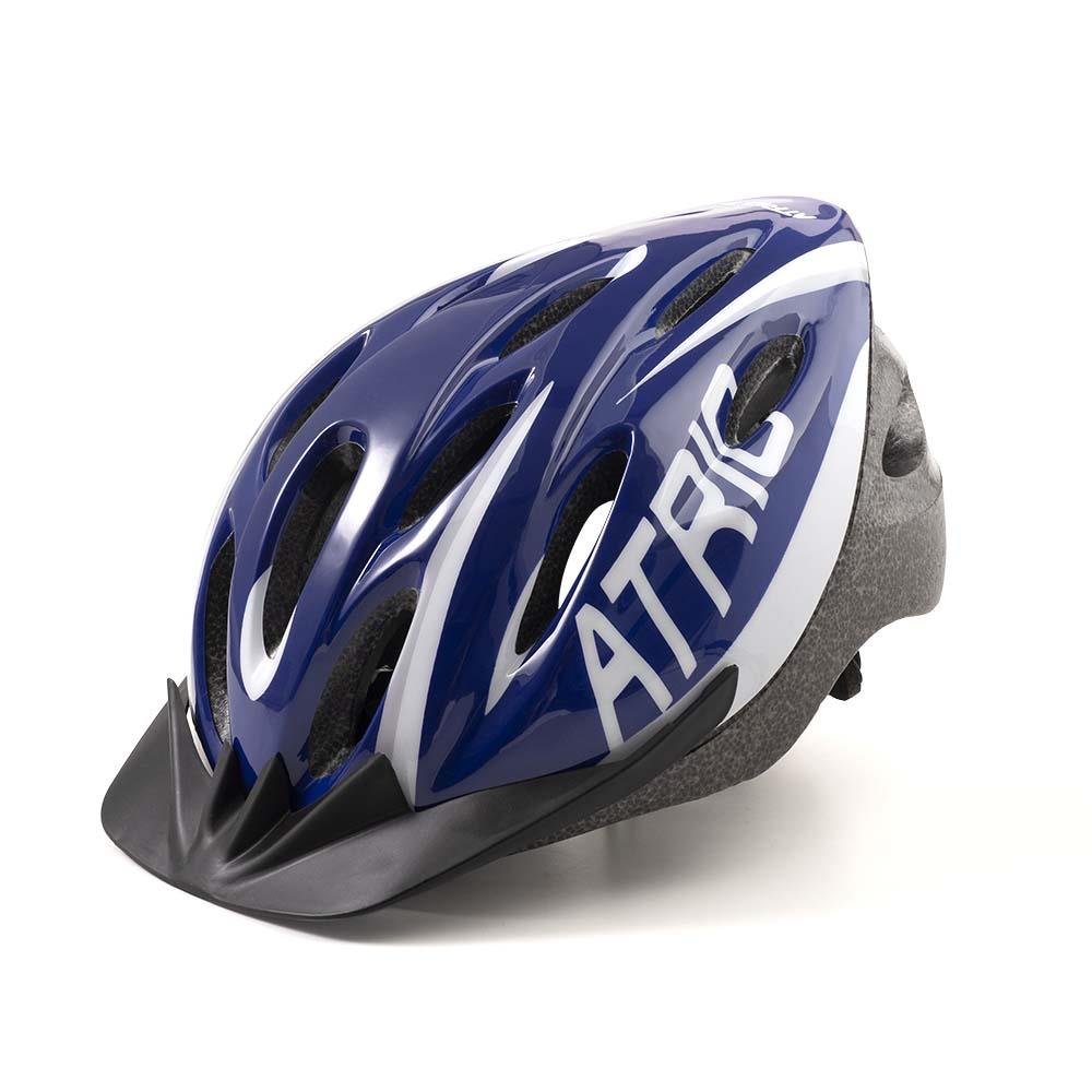 Capacete para Ciclismo MTB 2.0 com LED Azul/Branco Tam. G Atrio - BI167