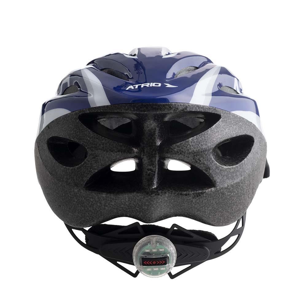 Capacete para Ciclismo MTB 2.0 com LED Azul/Branco Tam. M Atrio - BI166